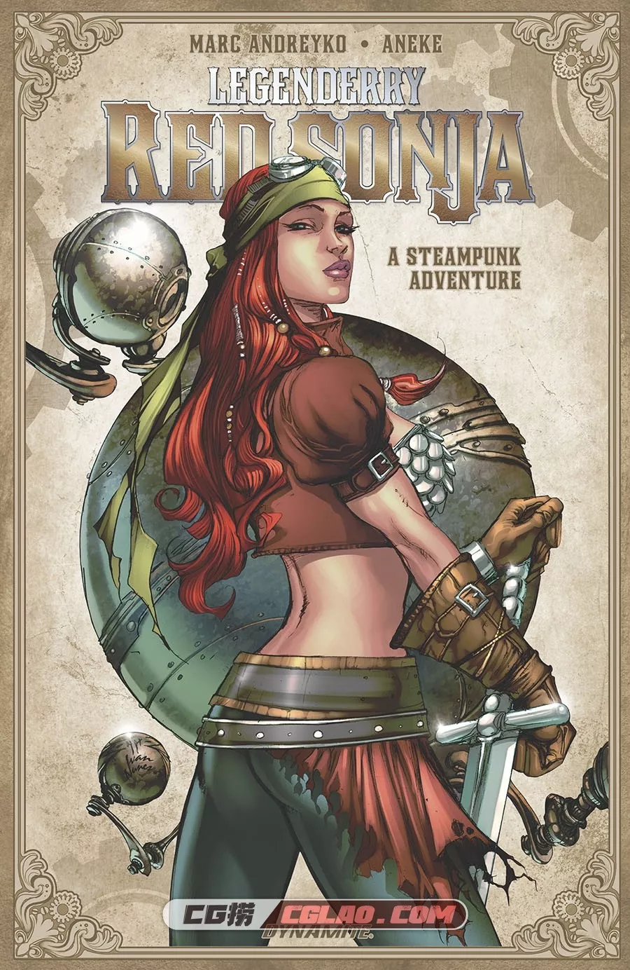 Legenderry 蒸汽朋克系列 传奇冒险 漫画合集 英文百度网盘下载,Legenderry Red Sonja A Steampunk Adventure V1 001 副本.jpg
